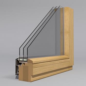 wooden window profile gama_94_s4000 profile design by www.gamalangai.lt/en/