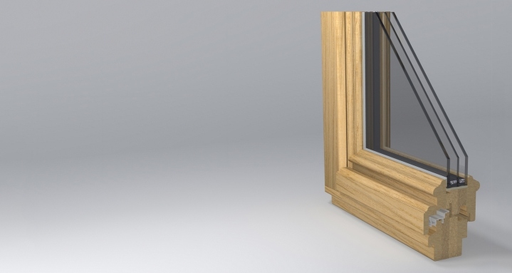 wooden window gama_78_rustic profile design by www.gamalangai.lt/en/