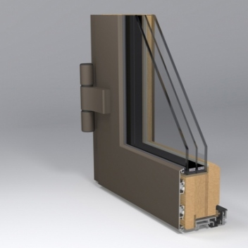 front doors profile drawing by gamalangai.lt - gama_T78_mira